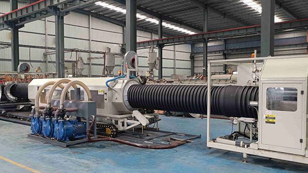 Economical type ZC-600H corrugated pipe production line in Maide, Guangxi