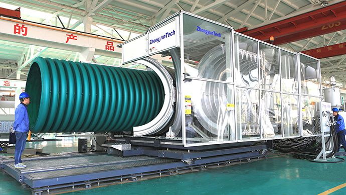 ZC-2000H Corrugated Pipe Extrusion Line (ID600-OD2000mm)