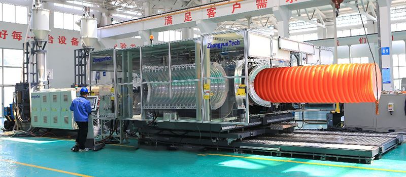 ZC-1500H Corrugated Pipe Extrusion Line (ID300-OD1500mm)