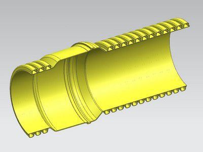 Corrugated pipe designing